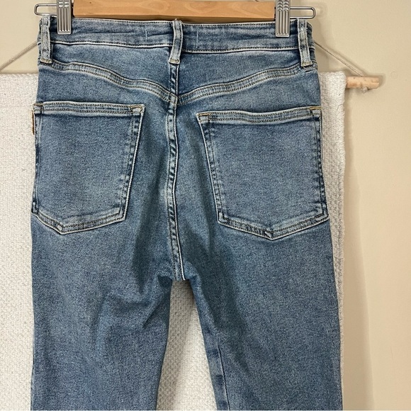 FREE PEOPLE RAW HIGH RISE JEGGING BLUE SIZE 27 - Picture 6 of 9